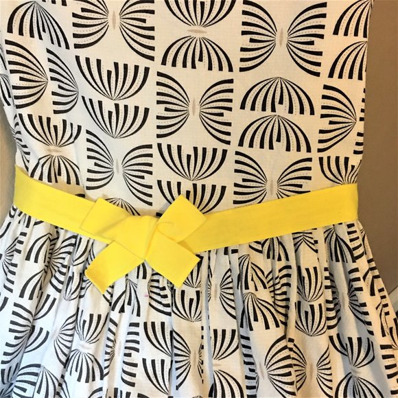 OKAIDI Chic Printed 100% Cotton Dress | 12A/Y - Picture 4 of 15